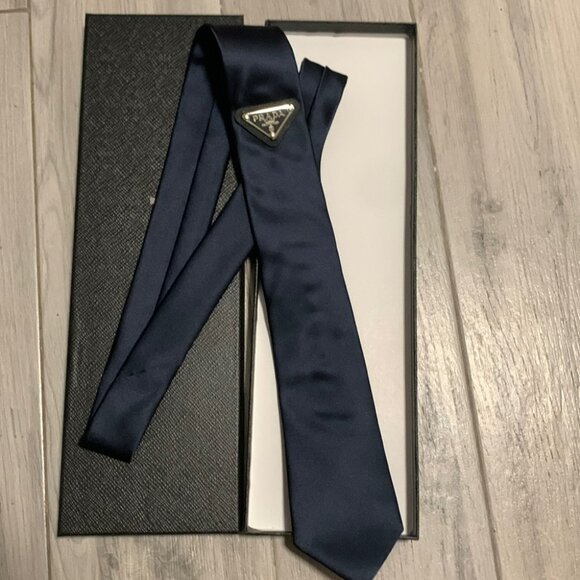 Prada Navy Blue Tie - Picture 3 of 3